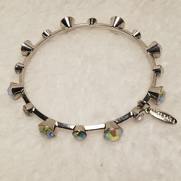 Natasha Silver Rhinestone Bracelet - Picture 2 of 5